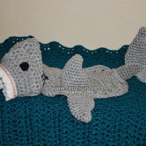 Jawsome Shark Cuddle Critter Cape Set Photography Prop image 3