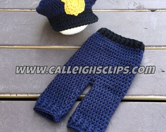 Police Officer Hat & Pants Set