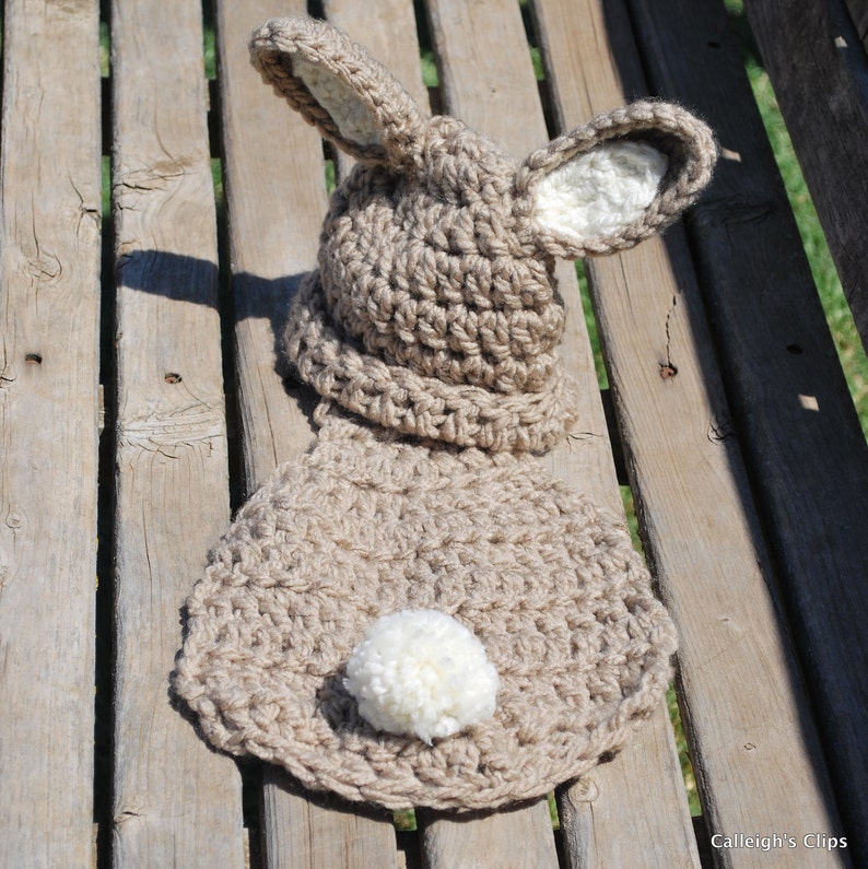 Bunny Rabbit Cuddle Critter Cape Set Newborn Photography Prop - Etsy