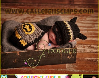 Instant Download Crochet Pattern - No. 21 - Batbaby and sidekick - Cuddle Cape Set