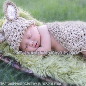 Instant Download Crochet Pattern no.25 Bunny Rabbit Cuddle Critter Cape Set image 2