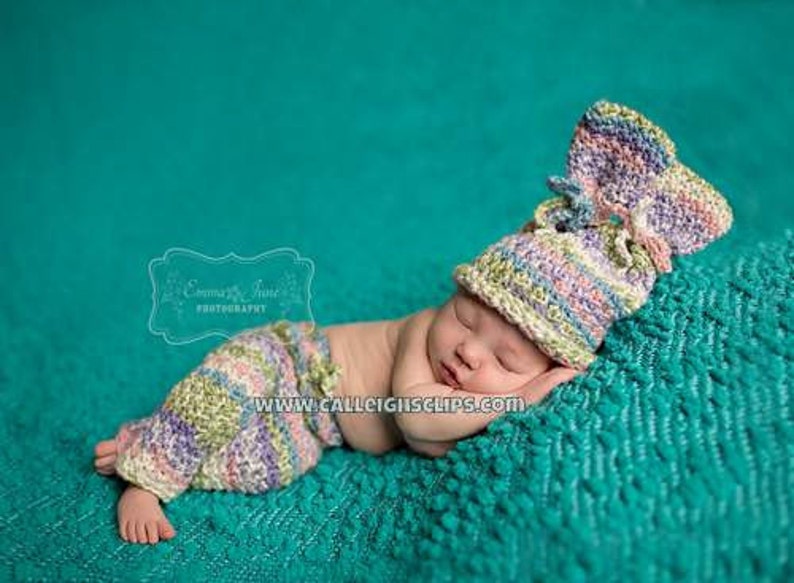 Instant Download Crochet Pattern No. 91 Textured Bunny Hat and Bottoms Size Newborn 4T image 1