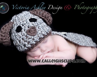 Instant Download Crochet Pattern- No 50 Puppy Dogs (spotted and plain) - Cuddle Cape Set  -Photography Prop