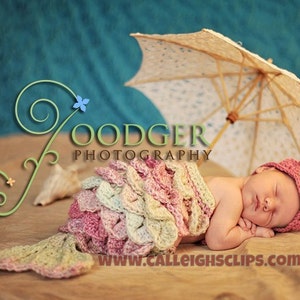 Mermaid Princess Crocodile Stitch Cuddle Critter Cape Set Newborn Prop image 1