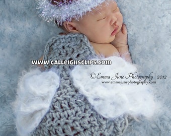 Lil' Angel Cuddle Cape Set Newborn Photography Prop