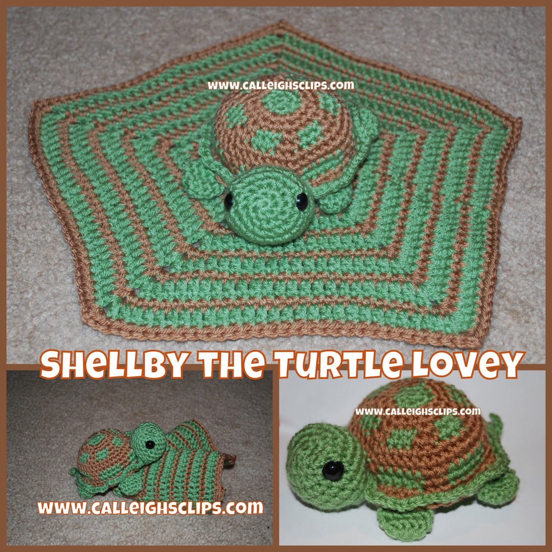 Instant Download Crochet Pattern No. 99 - Shellby the Turtle Lovey - Etsy