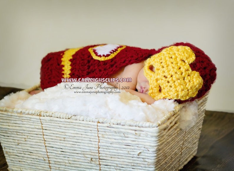 Instant Download Crochet Pattern No. 63 Man of Iron Cuddle Critter Cape Set Newborn Photography Prop image 3