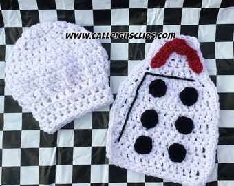 Instant Download Crochet Pattern No. 122 - Chef Cuddle Cape Set
