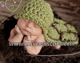 Instant Download Crochet Pattern No. 13 - The Original Hatchling Turtle- Cuddle Critter Cape Set  -