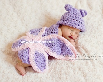 Instant Download Crochet Pattern - No 14 Butterfly - Cuddle Critter Cape Set  - Newborn Photography Prop