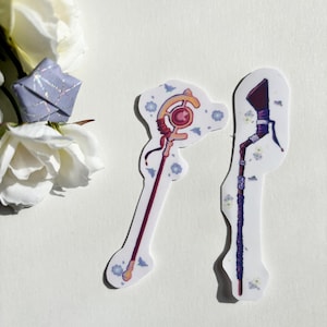 Frieren Vinyl Stickers | Magic Staffs