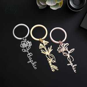 Custom Gift Keychain Birthday Personalized Name Keyring | Durable Stainless Steel Key Chain | Gift for Her/Him