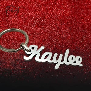 Custom Gift Keychain | Personalized Name Keyring | Durable Stainless Steel Key Chain | Gift for Her | Minimalist and Dainty