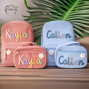Personalized Kids Backpack Lunch Bag,Custom Kids Backpack With Name,Toddler Book Bag,Backpack for Toddlers,Back to School Gift,Kids Backpack