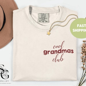 Maglietta Comfort Colors® Cool Grandmas Club, Maglietta della nonna migliore, Maglietta della nonna, Regalo per la nonna, Maglietta per la festa della mamma, Maglietta della vita della nonna
