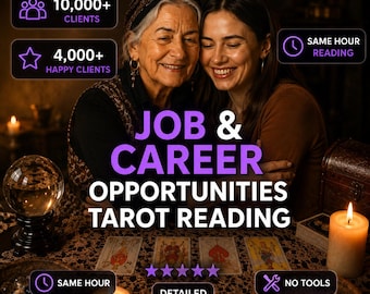 Same Hour Career Reading, Detailed Psychic Career Reading, Career Tarot Card Reading, Finance Reading, Money Reading