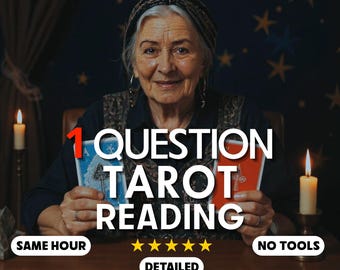1 question reading, 1 question business reading, same day reading, 1 question psychic reading, tarot reading job, cards questions, telepathy
