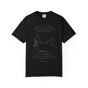 Jaws Quint Quote T-Shirt: Vintage Shark Movie Tee