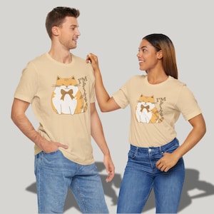 Cute Cat Tee - I&#39;m Fine, Soft Cotton T-Shirt for Cat Lovers, Pet Themed Gift, Casual Wear, Birthday Gift, Animal Lover Merch, Gift for her