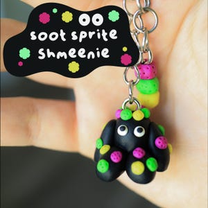 Soot Sprite Shmeenie | Polymer Clay Keychain