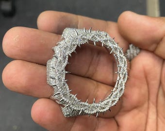 Moissanite Iced Out Gehäuse für 2100 | Vergoldetes Gehäuse Digitaluhr handgefertigt