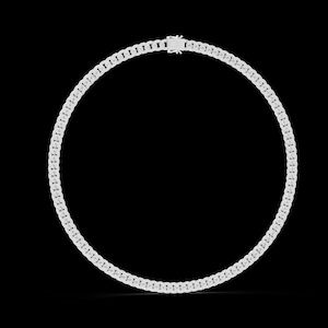 Moissanite Cuban Link Chain: Sterling Silver Iced Out Hip Hop Necklace