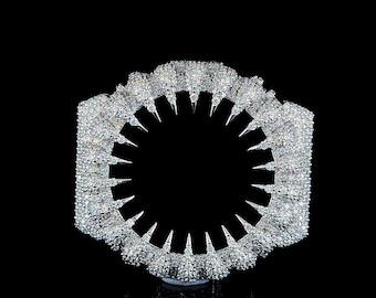 Iced Out Spiked Bezel for GA2100 Watch | VVS1 Moissanite Octagon Case Upgrade