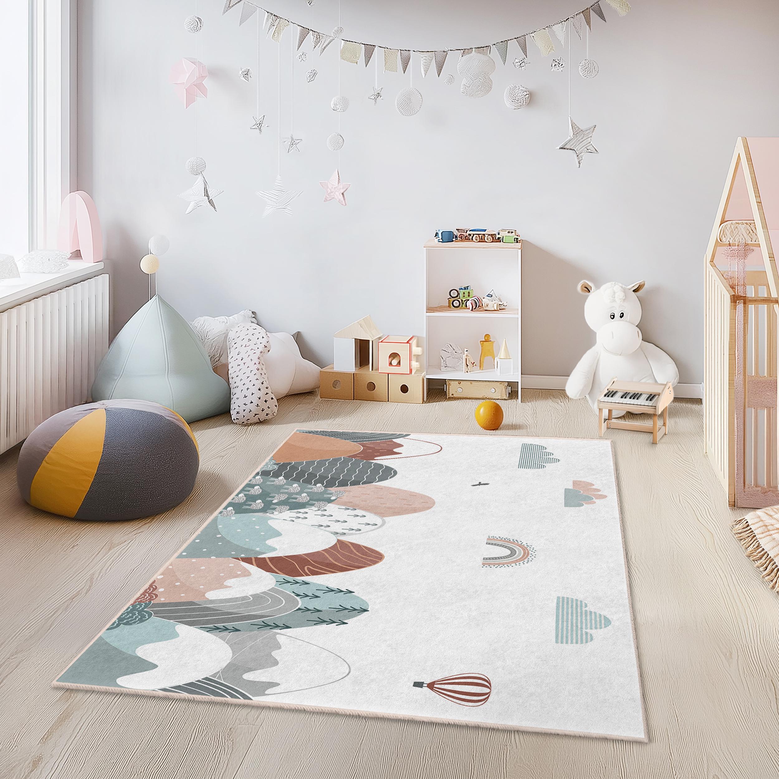 Mountain Landscape Kids Rug, Soft Nursery Playroom Carpet - Etsy