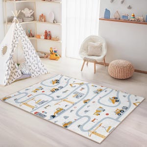 Mountain Landscape Kids Rug, Soft Nursery Playroom Carpet - Etsy