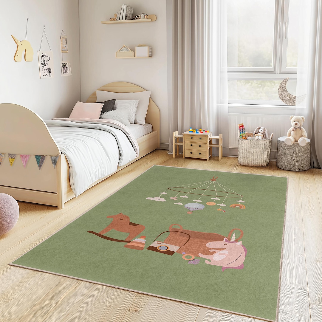 Background Toy Rug Whimsical Cloud Toy Mobile Kids Rug, Rectangle Nursery Carpet - Etsy