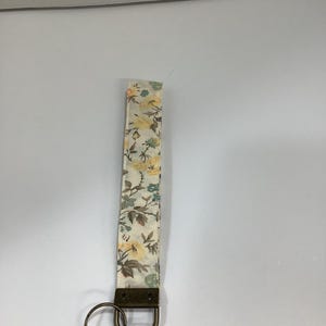 Handmade fabric wristlet keychain-cute and functional key holder