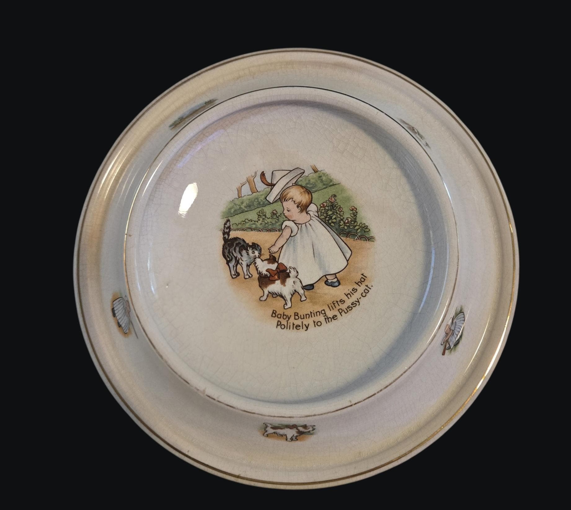 アンティークbebeお皿 Antique baby dish - Etsy 日本