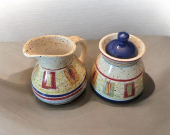 Pfaltzgraff Sedona Creamer and Sugar bowl Set - 1999