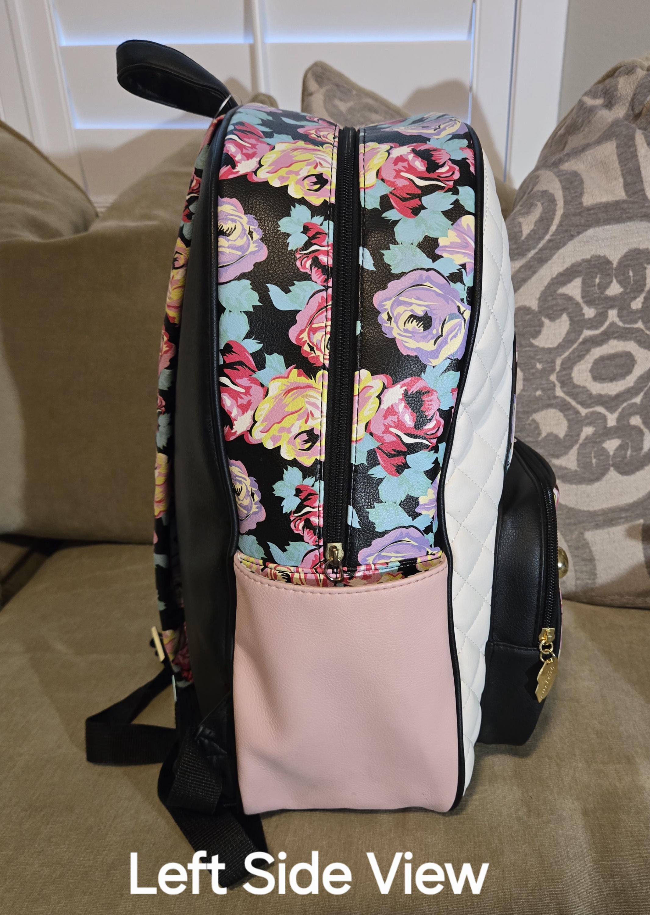 Betsey Johnson Black & Cream Quilted French Bulldog Backpack Betsey Johnson French Bulldog Mini Backpack | Mercari main image 4