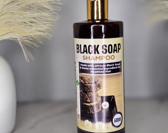 Black soap shampoo, Hairs shampoo, African Black soap shampoo,  organic hair shampoo,  Natural hair shampoo, Hair growth shampoo 16 oz