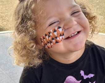 Feeding tube, NG Tube, NJ, PICC, Central lines, Oxygen Cannula  • Tube Tape •  Fall Halloween Ghosts With Hats  • Hypafix Medical Tape • 128