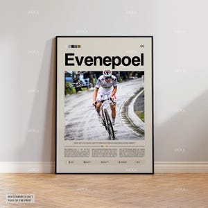 Remco Evenepoel Poster, Evenepoel Cyclist Print, Framed Evenepoel Art, Cyclism Decor, Olympic Gold Poster, Cyclism Poster, Bycicle Wall Art