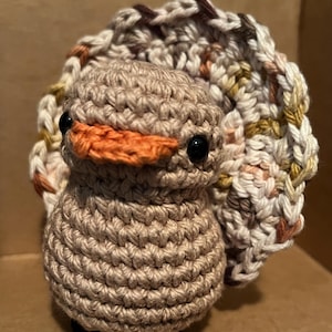 Crochet Jeep Duck: Handmade Turkey "duck" Car Accessory with Removable Plug