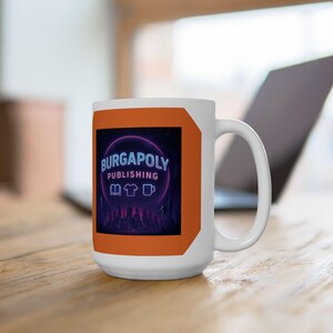 Burgopoly セラミックコーヒーマグ、レトロゲーム愛好家へのギフト、ユニークなゲーマーマグ、楽しいオフィス装飾、ゲーマーへの誕生日プレゼント