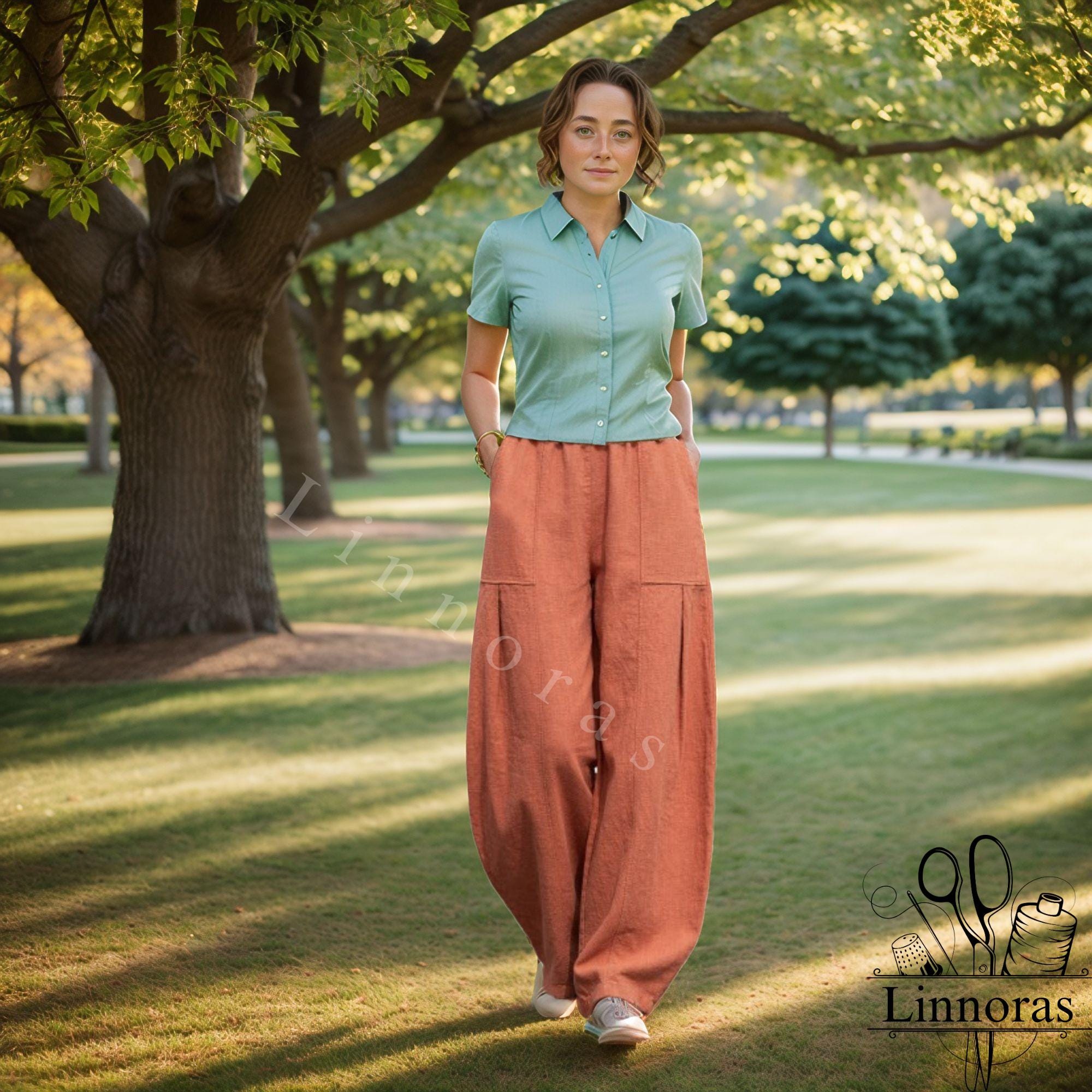 【IONSEOUL】Warm Color Balloon Pants (4color) 4FM269 W122ES3246_PLEATEDBALLOONPANT_