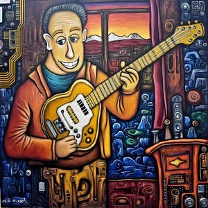 Electronic Guitar Man