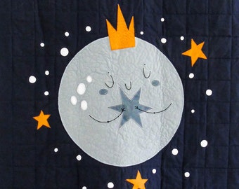 MOON CHILD APPLIQUE Baby Quilt