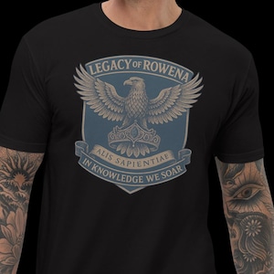 Rowena shirt, Legacy of Rowena, inspired Ravenclaw, Harry Potter, Hogwarts, wizard, magic, men fitted shirt, House crest