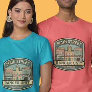 Main Street shirt, Main Street Ranger Unit, main street, Unisex, inspired Disneyland, shirt, tshirt, Walt Disney, Magic Kingdom, Disneyland