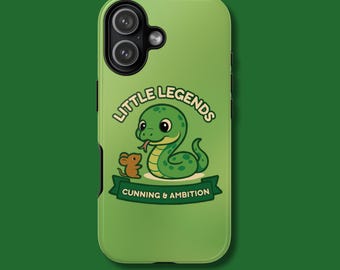 Little Legends snake Tough Phone Case, school of magic Design, Protective Cover for iPhone 1 ,Google Pixel,  and Samsung, Glossy or Matte
