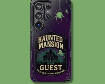 Haunted Mansion Phone Case | Ghost Host Design | Tough Protective Cover for iPhone 17, Google Pixel & Samsung Models, iPhone 17