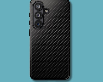 Faux Carbon fiber phone case-tough protective case
