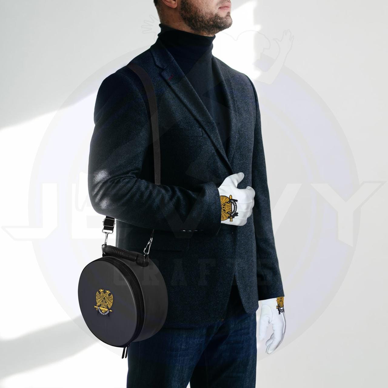 フリーメイソン・スコティッシュ・ライト32階級キャップケース：刺繍