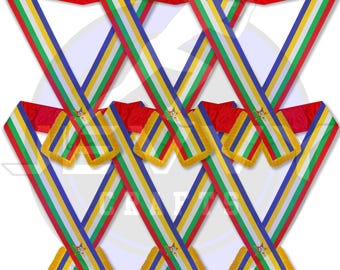 OES Sash Set of 6: Masonic Order of Eastern Star Regalia