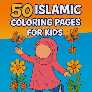 Islamic Coloring Pages for Kids | 50 Printable Digital Coloring Sheets | Muslim Eid Ramadan Activities | Instant Download PDF